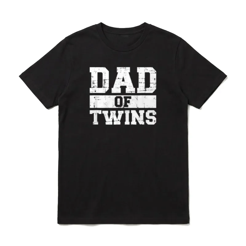 Zwillinge Papa Vater Papa von Zwillingen & mehr T-Shirt – Klassisches T-Shirt in Schwarz