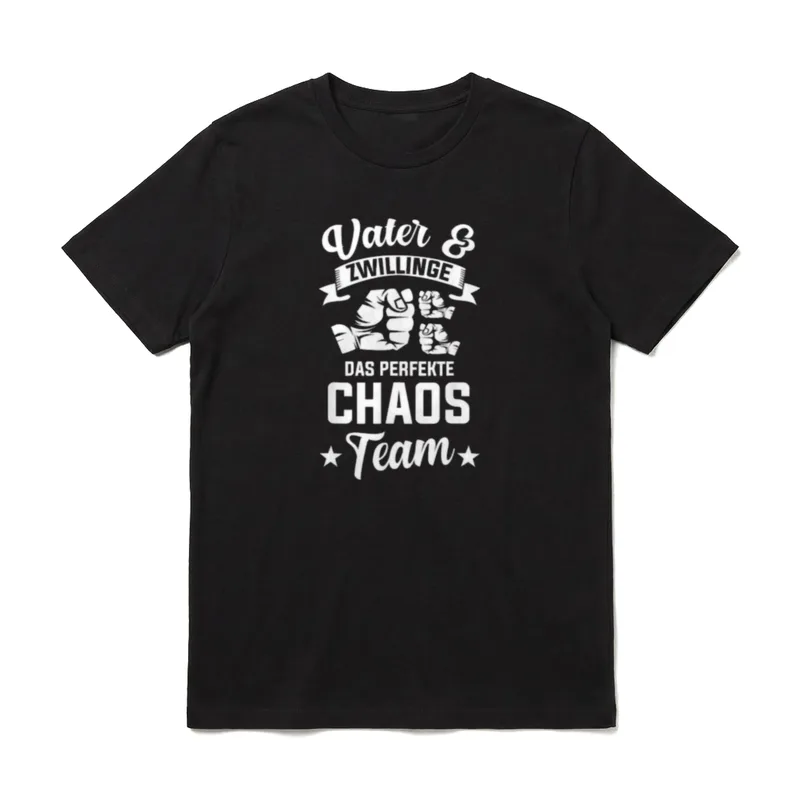 Zwillinge Vater Babyparty Zwillinge T-Shirt – Klassisches T-Shirt in Schwarz