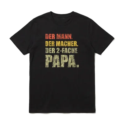 Der Mann der Macher T-Shirt – Klassisches T-Shirt in Schwarz