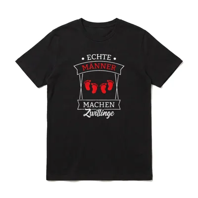 Twins Echte Männer Machen T-Shirt – Klassisches T-Shirt in Schwarz