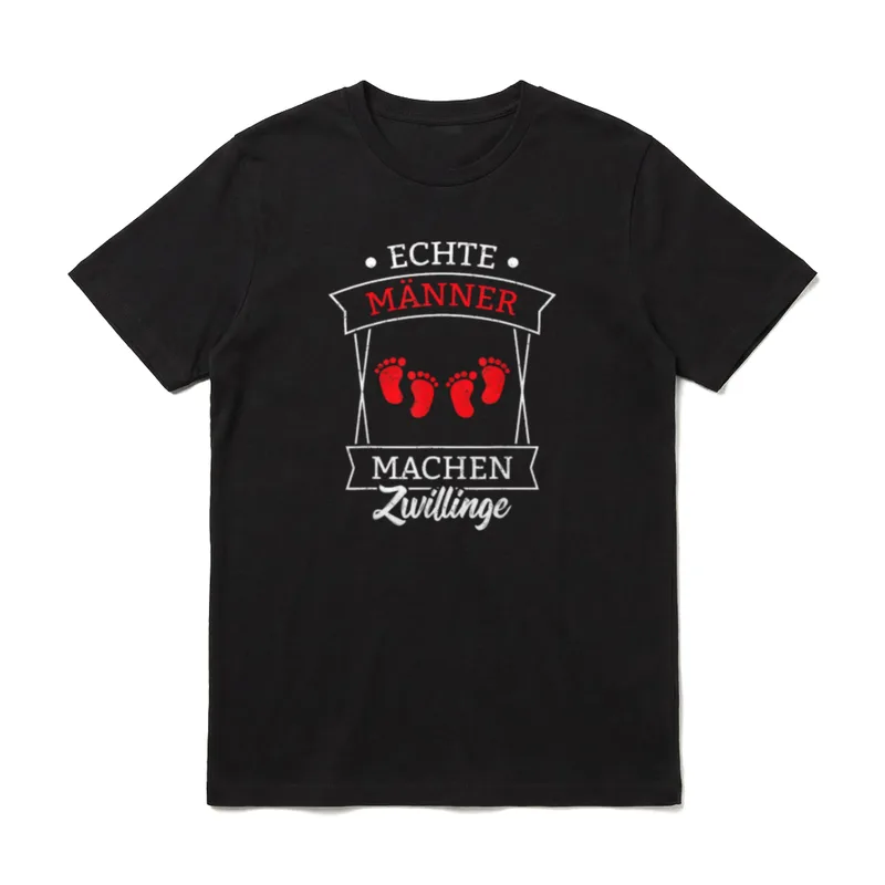 Twins Echte Männer Machen T-Shirt – Klassisches T-Shirt in Schwarz