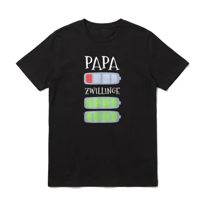 Papa Text süßer Mann T-Shirt – Klassisches T-Shirt in Schwarz