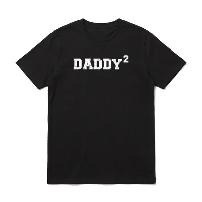 Papa hoch 2 zweifacher Papa von Zwillingen & mehr T-Shirt – Klassisches T-Shirt in Schwarz