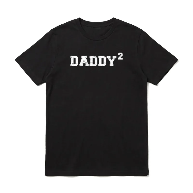 Papa hoch 2 zweifacher Papa von Zwillingen & mehr T-Shirt – Klassisches T-Shirt in Schwarz