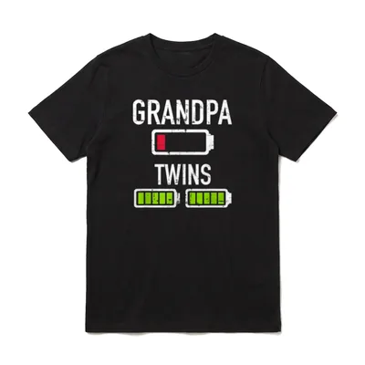 Zwillinge Opa Batterie T-Shirt – Klassisches T-Shirt in Schwarz