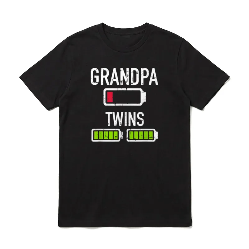 Zwillinge Opa Batterie T-Shirt – Klassisches T-Shirt in Schwarz