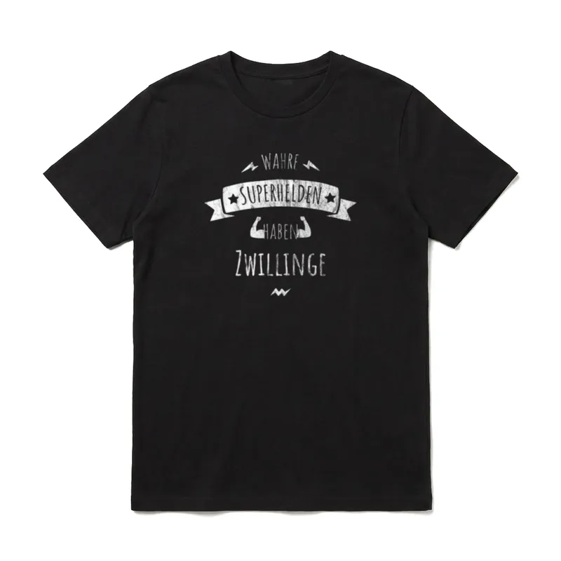 Stolzer Papa von Zwillingen T-Shirt – Klassisches T-Shirt in Schwarz