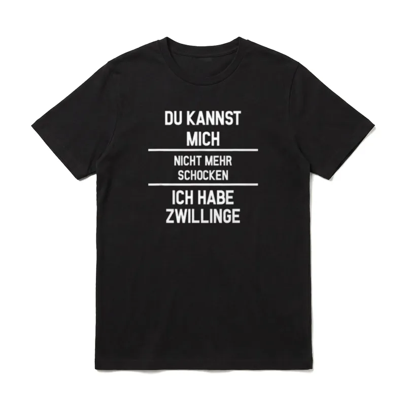 Ich Habe Zwillinge Lustiger T-Shirt – Klassisches T-Shirt in Schwarz