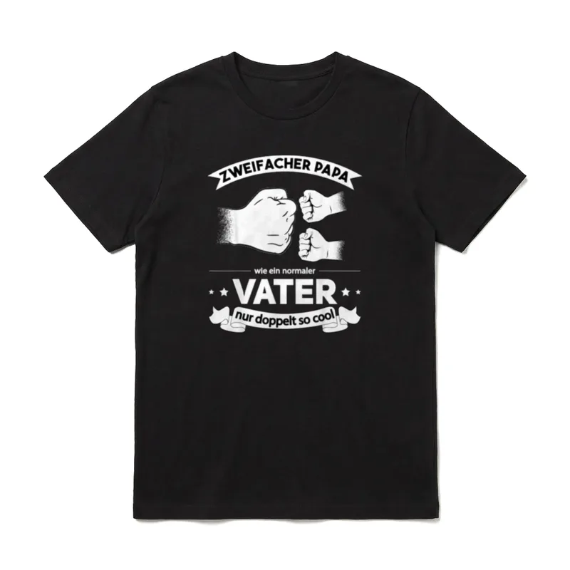 Zweifacher Vater hoch 2 T-Shirt – Klassisches T-Shirt in Schwarz