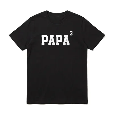 Papa hoch 3 Vater T-Shirt – Klassisches T-Shirt in Schwarz
