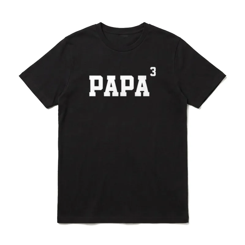 Papa hoch 3 Vater T-Shirt – Klassisches T-Shirt in Schwarz