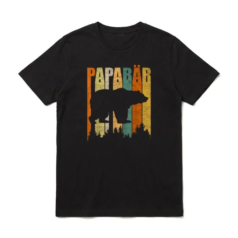 PapaBär Vatertagsgeschenk für Papa T-Shirt – Klassisches T-Shirt in Schwarz