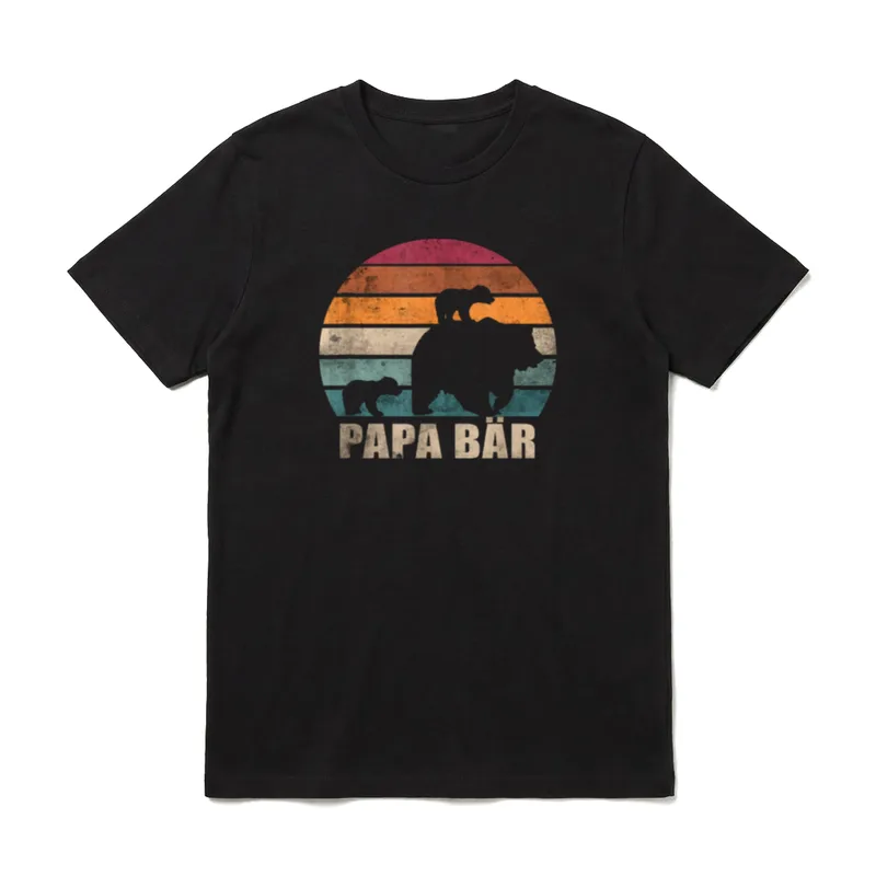 Vatertag für Papa von Zwillingen T-Shirt – Klassisches T-Shirt in Schwarz