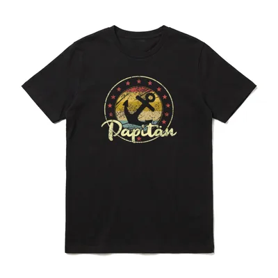 Papitän Vatertag Bester Papa T-Shirt – Klassisches T-Shirt in Schwarz