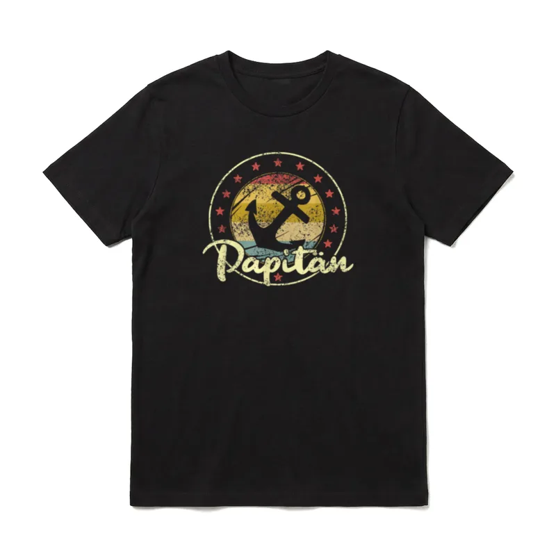Papitän Vatertag Bester Papa T-Shirt – Klassisches T-Shirt in Schwarz