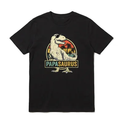 Matching Family Saurus Rex T-Shirt – Klassisches T-Shirt in Schwarz