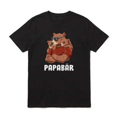 Papa Bär Geschwisterzwinge Tochter T-Shirt – Klassisches T-Shirt in Schwarz
