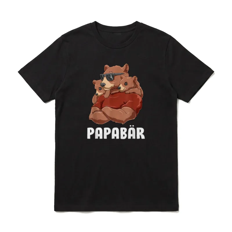 Papa Bär Geschwisterzwinge Tochter T-Shirt – Klassisches T-Shirt in Schwarz