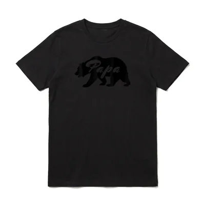 Vatertag Papa Bär Papa-Wortspiele & Tiere T-Shirt – Klassisches T-Shirt in Schwarz