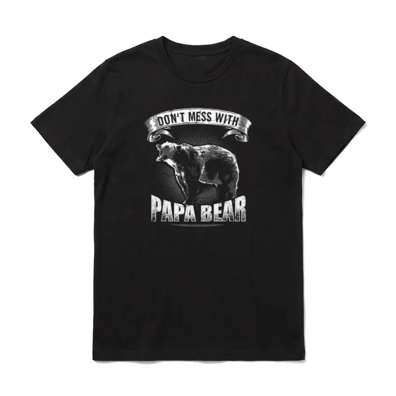 Bear Camping Shirt – Klassisches T-Shirt in Schwarz