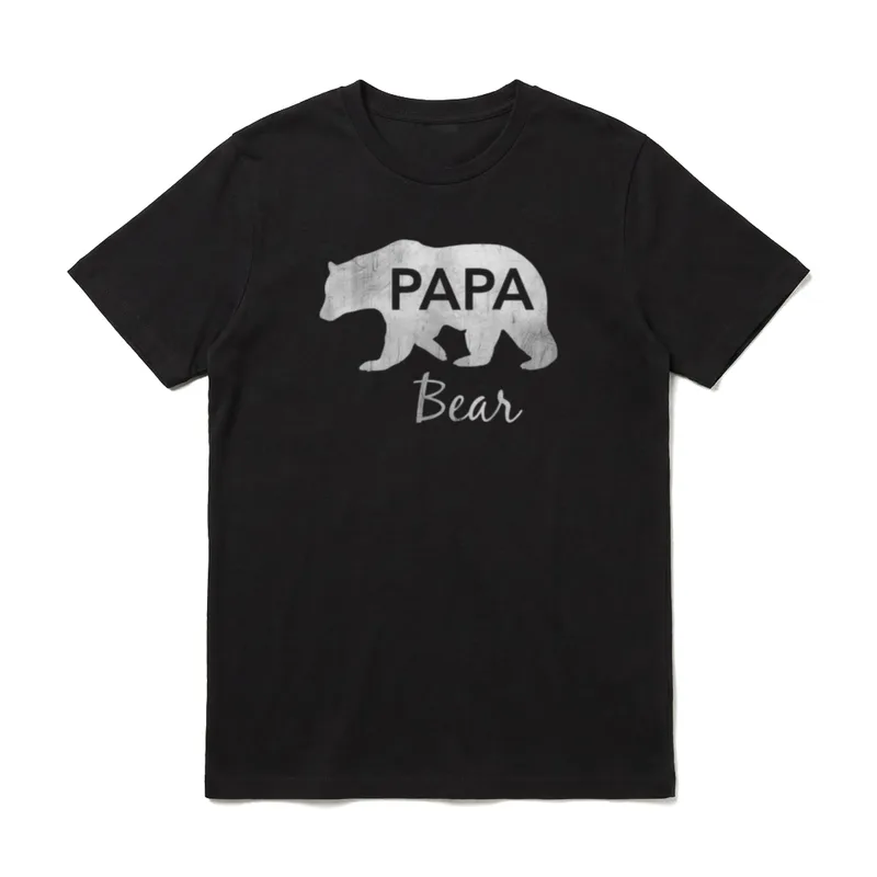 Papa Bär Lustiges T-Shirt – Klassisches T-Shirt in Schwarz