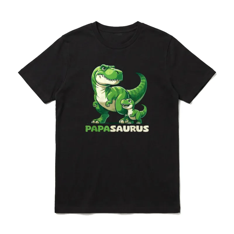 Papasaurus Vatertag Bester Papa T-Rex T-Shirt – Klassisches T-Shirt in Schwarz