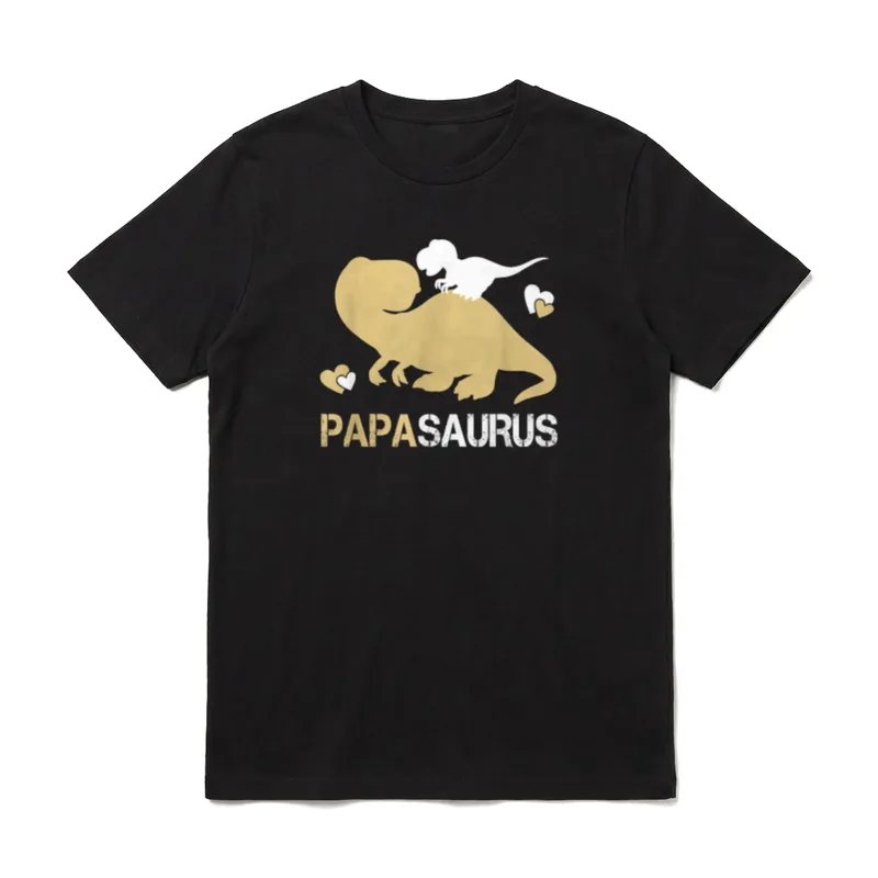 Papasaurus Dinosaurier für Papa Jungen T-Shirt – Klassisches T-Shirt in Schwarz