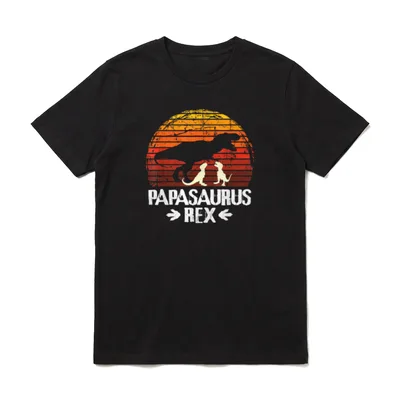 Dino Rex süßer Dinosaurier T-Shirt – Klassisches T-Shirt in Schwarz