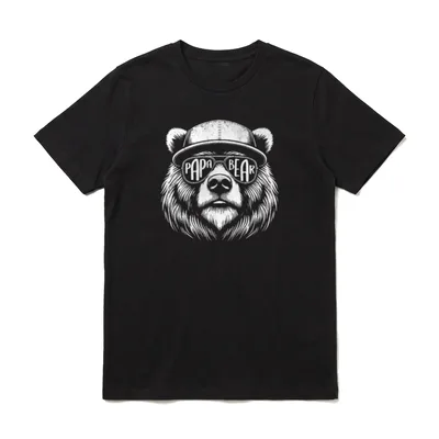 Papa Bär Das perfekte T-Shirt – Klassisches T-Shirt in Schwarz