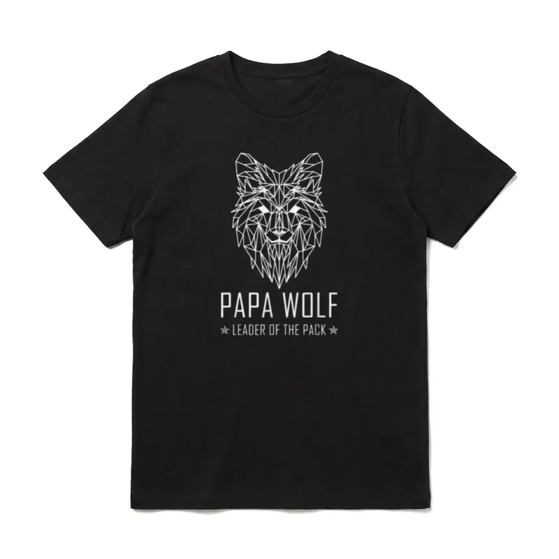 Papa Wolf Rudelführer Vatertag T-Shirt – Klassisches T-Shirt in Schwarz