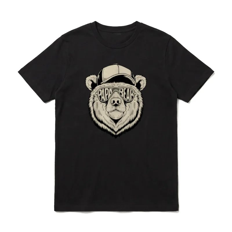 Vatertagsgeschenk Papa Bär Papa T-Shirt – Klassisches T-Shirt in Schwarz