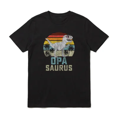 Opasaurus T Rex Dinosaurier T-Shirt – Klassisches T-Shirt in Schwarz