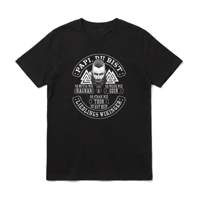 Papa du bist wie T-Shirt – Klassisches T-Shirt in Schwarz