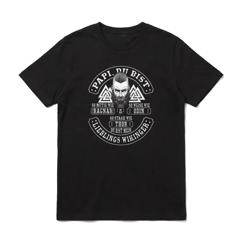 Papa du bist wie T-Shirt – Klassisches T-Shirt in Schwarz