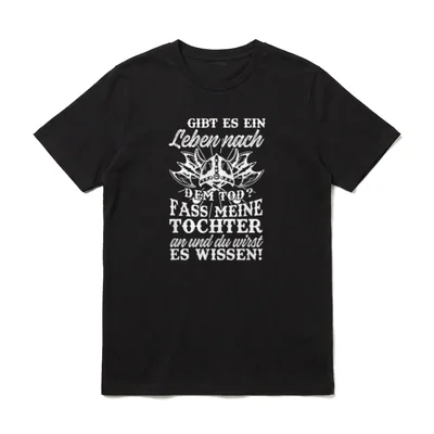 Wikinger Papa Tochter Vater Vatertag T-Shirt – Klassisches T-Shirt in Schwarz