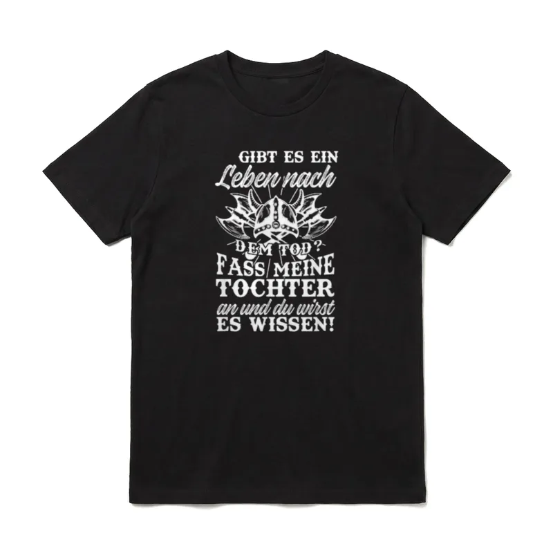 Wikinger Papa Tochter Vater Vatertag T-Shirt – Klassisches T-Shirt in Schwarz