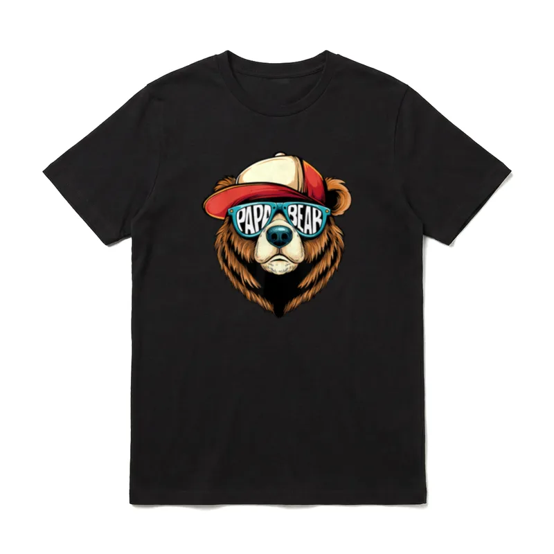Papa Bär Papa Bear Papa-Wortspiele & Tiere T-Shirt – Klassisches T-Shirt in Schwarz