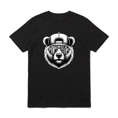 Papa Bär Das perfekte Papa-Wortspiele & Tiere T-Shirt – Klassisches T-Shirt in Schwarz