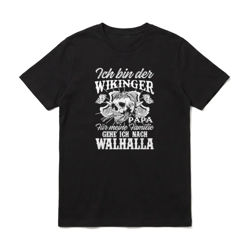 Wikinger Papa Vater Vatertag T-Shirt – Klassisches T-Shirt in Schwarz