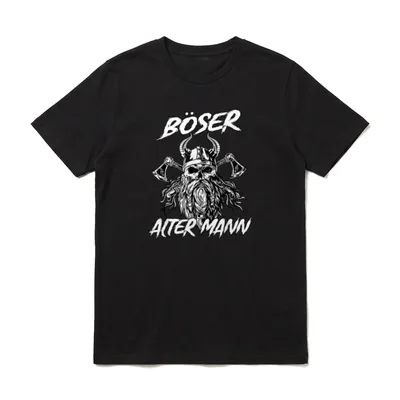 Böser Alter Mann Opa T-Shirt – Klassisches T-Shirt in Schwarz