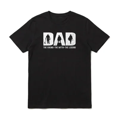 Vater Sohn Partnerlook The Legend T-Shirt – Klassisches T-Shirt in Schwarz