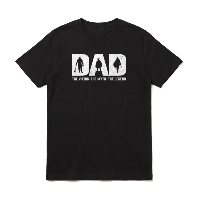 Vater Sohn Partnerlook The Legend T-Shirt – Klassisches T-Shirt in Schwarz