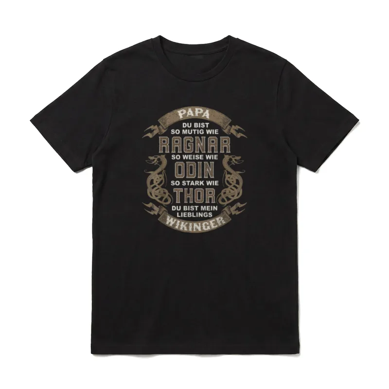 Papa so wie Ragnar T-Shirt – Klassisches T-Shirt in Schwarz