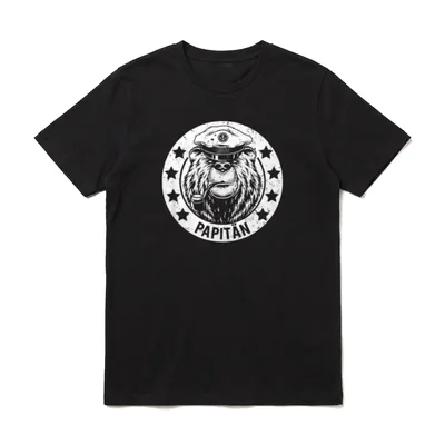 Papitän für Papa T-Shirt – Klassisches T-Shirt in Schwarz