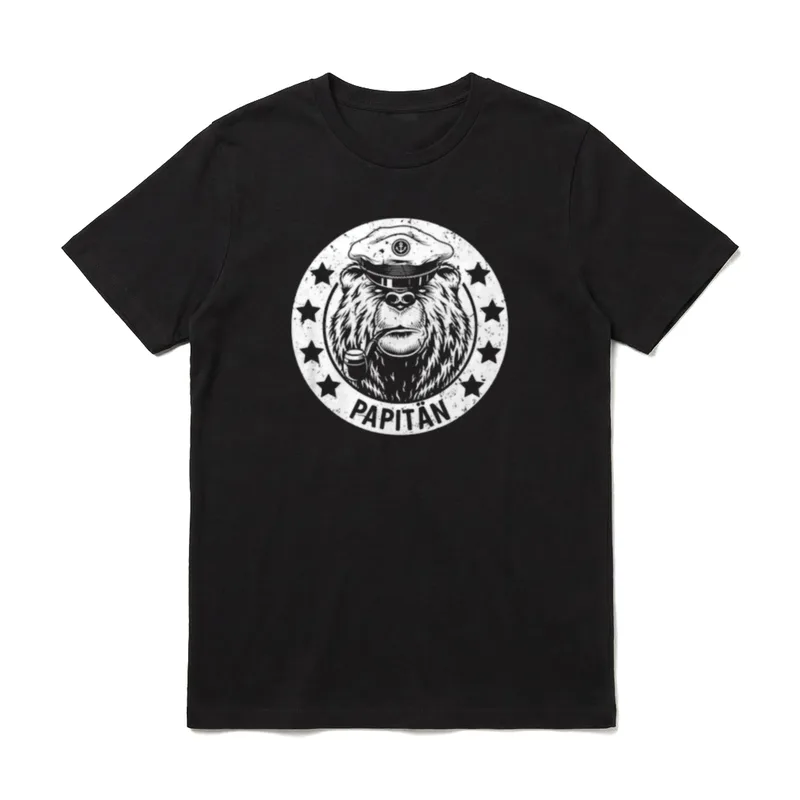Papitän für Papa T-Shirt – Klassisches T-Shirt in Schwarz