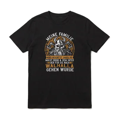 Meine Familie Wird Beschützt T-Shirt – Klassisches T-Shirt in Schwarz
