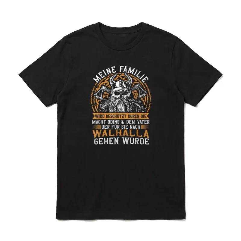 Meine Familie Wird Beschützt T-Shirt – Klassisches T-Shirt in Schwarz