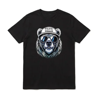 Papa Bär Vatertag Vatertagsgeschenk T-Shirt – Klassisches T-Shirt in Schwarz