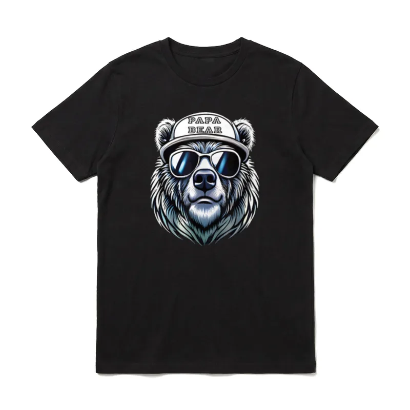 Papa Bär Vatertag Vatertagsgeschenk T-Shirt – Klassisches T-Shirt in Schwarz
