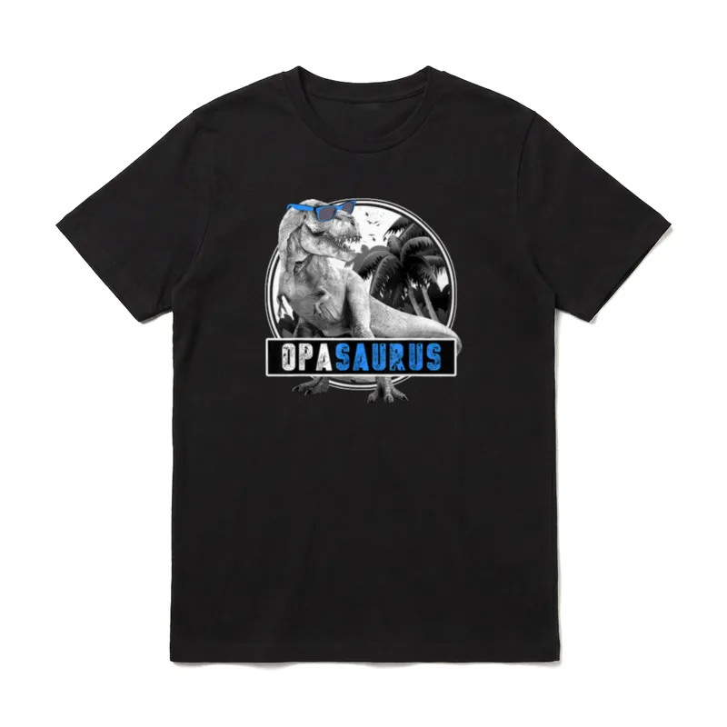 Opasaurus Dinosaurier Opa T-Shirt – Klassisches T-Shirt in Schwarz